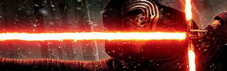 Kylo Ren, Lightsaber, Star Wars: The Force Awakens, Movies HD Wallpaper Desktop Background