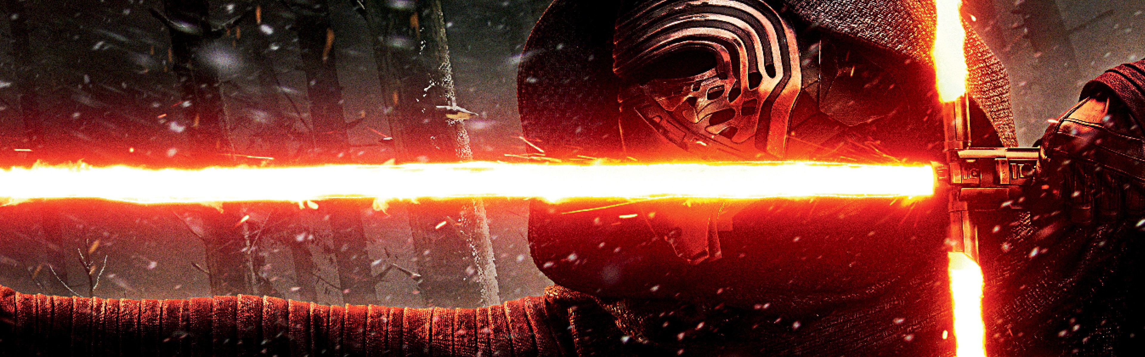 Kylo Ren, Lightsaber, Star Wars: The Force Awakens, Movies Wallpaper