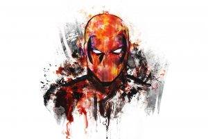 Deadpool, Digital Art, White Background, Artwork, Superhero