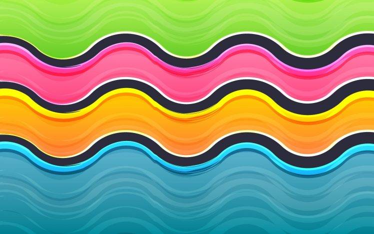 abstract, Wavy Lines HD Wallpaper Desktop Background