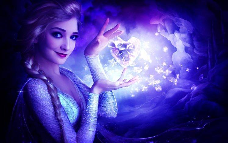 Princess Elsa, Frozen (movie), Movies, Artwork HD Wallpaper Desktop Background