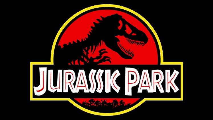 logo, Silhouette, 90s, Dinosaurs, Movies, Jurassic Park HD Wallpaper Desktop Background