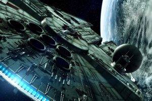 movies, Star Wars, Millennium Falcon, Space