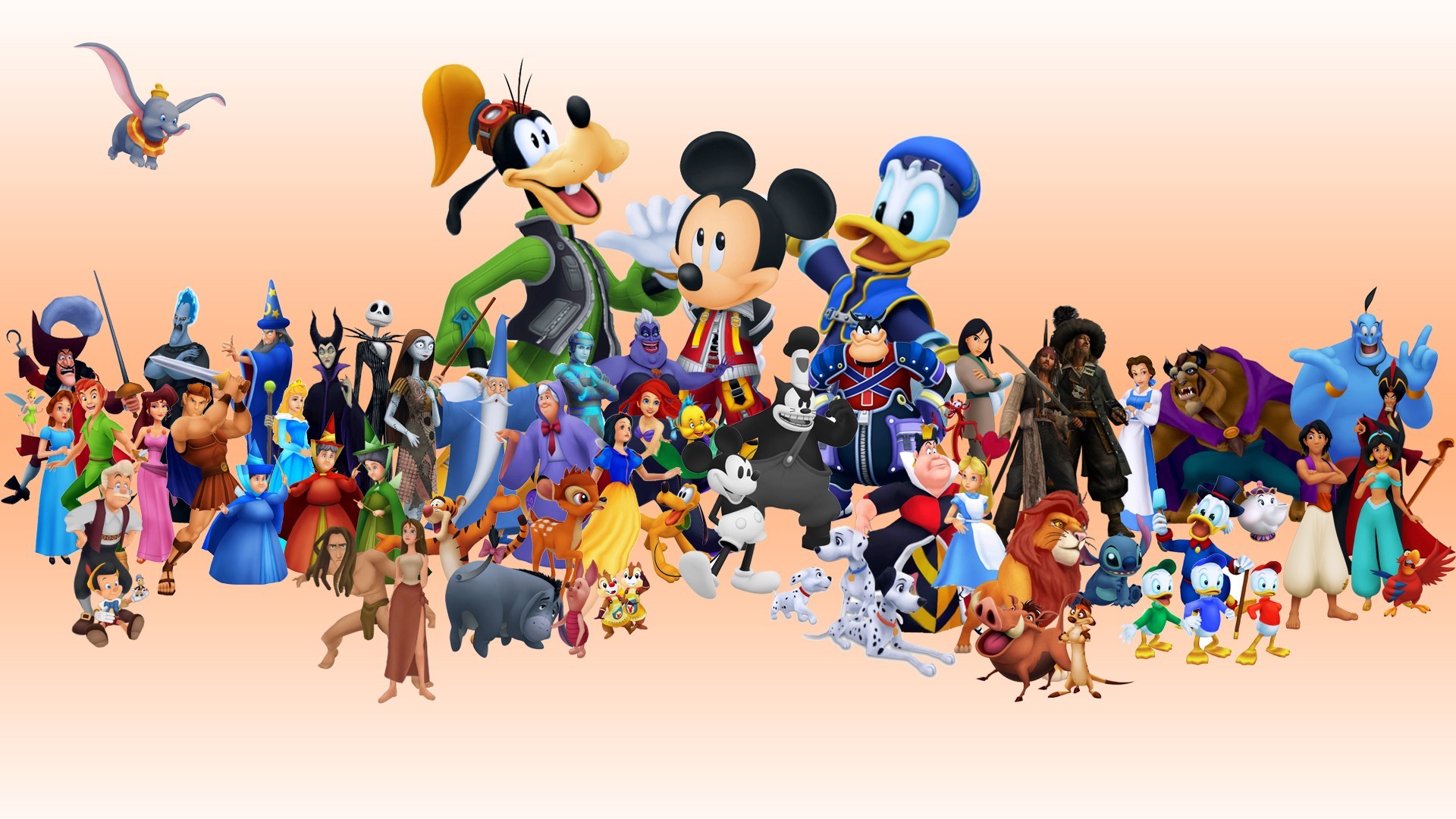 movies, Disney, Donald Duck, Mickey Mouse, Goofy, Kingdom Hearts Wallpaper