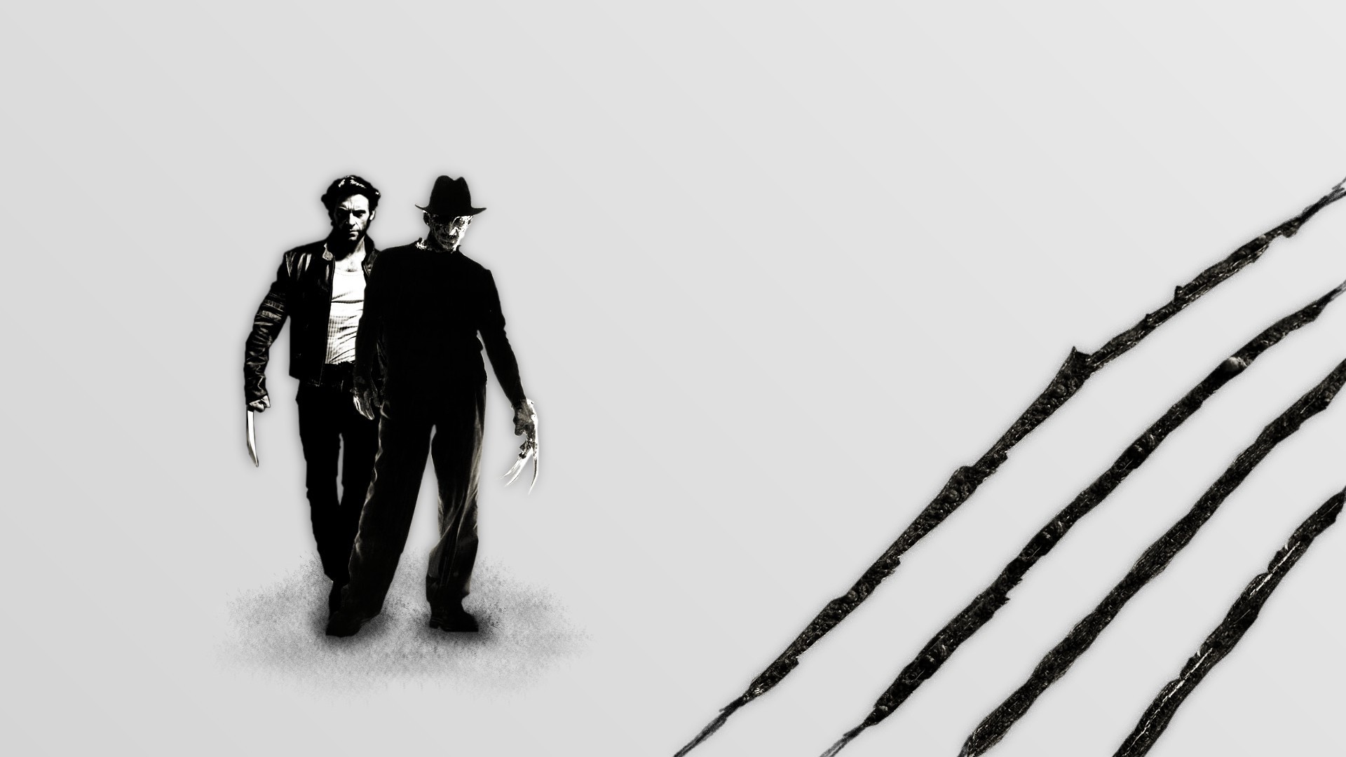 movies, Wolverine, Freddy Krueger Wallpaper