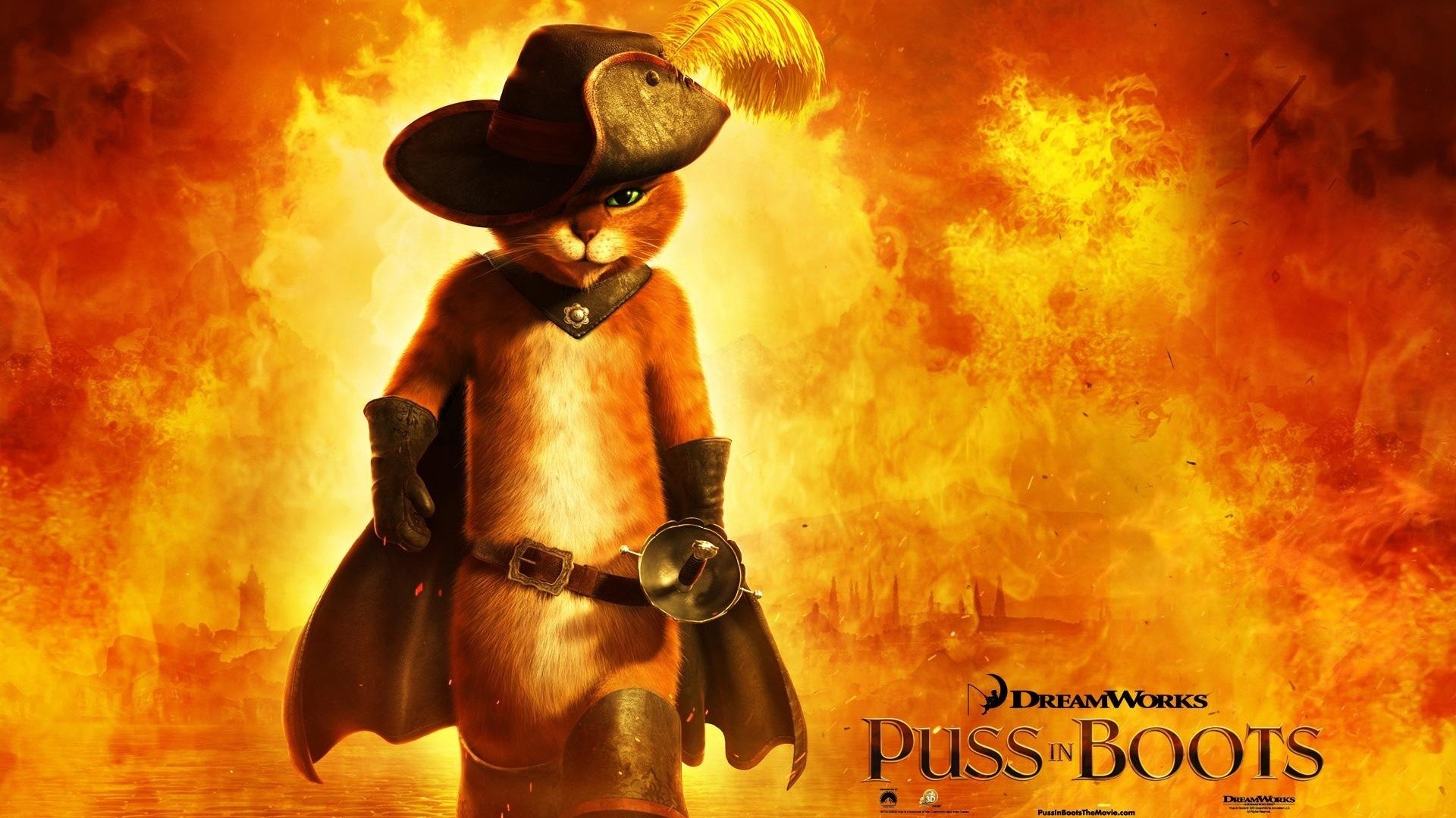 movies, Puss In Boots Wallpaper