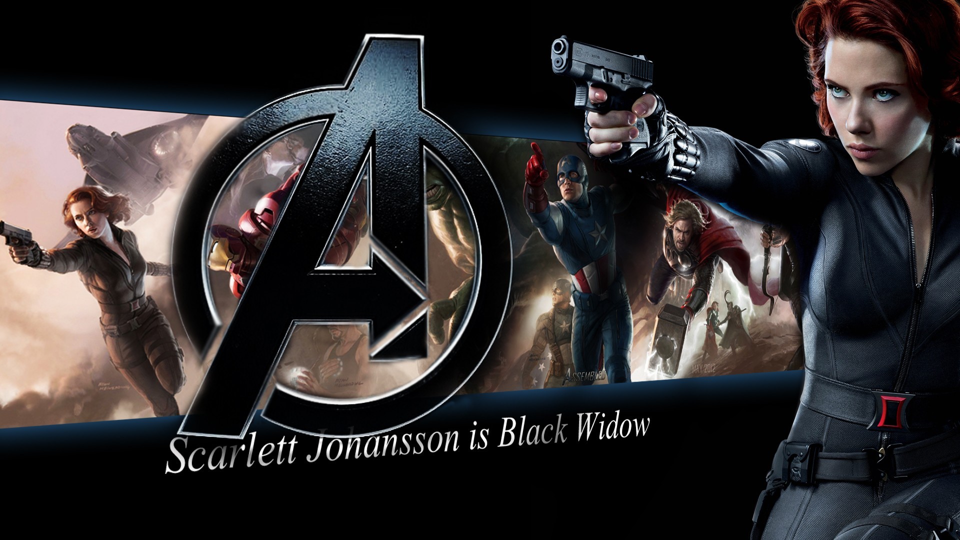 movies, The Avengers, Black Widow, Scarlett Johansson Wallpaper