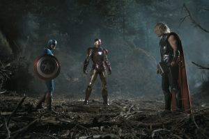 movies, The Avengers, Thor, Iron Man, Captain America, Chris Hemsworth, Chris Evans