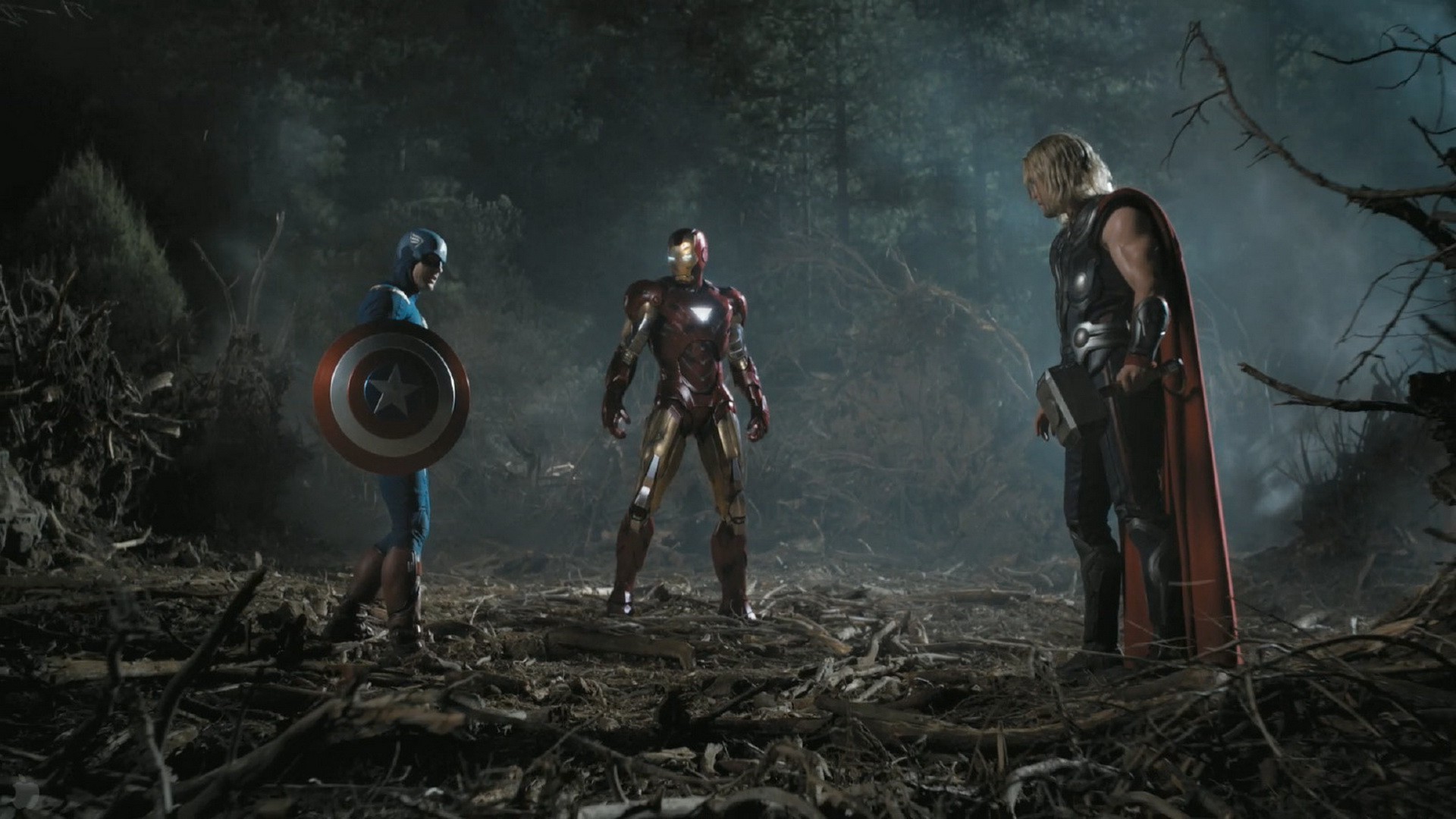 movies, The Avengers, Thor, Iron Man, Captain America, Chris Hemsworth, Chris Evans Wallpaper