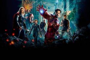 movies, The Avengers, Thor, Iron Man, Nick Fury, Captain America, Black Widow, Hawkeye, Hulk