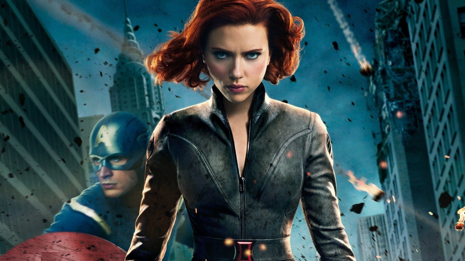 movies, The Avengers, Captain America, Black Widow, Scarlett Johansson,  Chris Evans Wallpapers HD / Desktop and Mobile Backgrounds