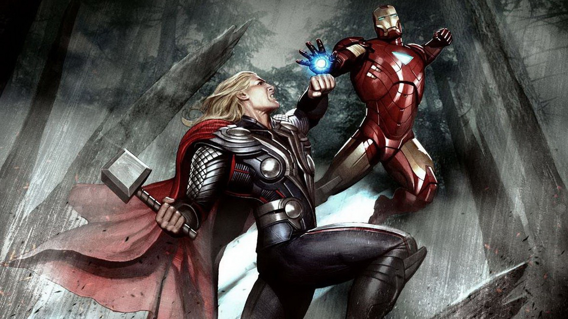 movies, The Avengers, Iron Man, Thor Wallpaper