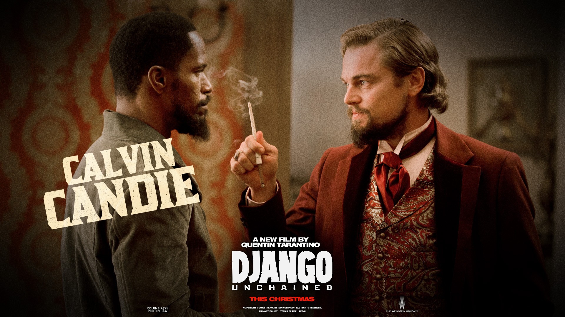 movies, Django Unchained, Jamie Foxx, Leonardo DiCaprio Wallpaper