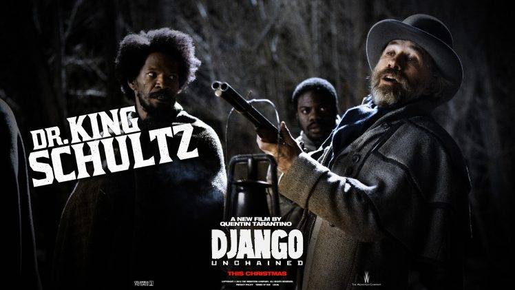 movies, Django Unchained, Jamie Foxx, Christoph Waltz HD Wallpaper Desktop Background