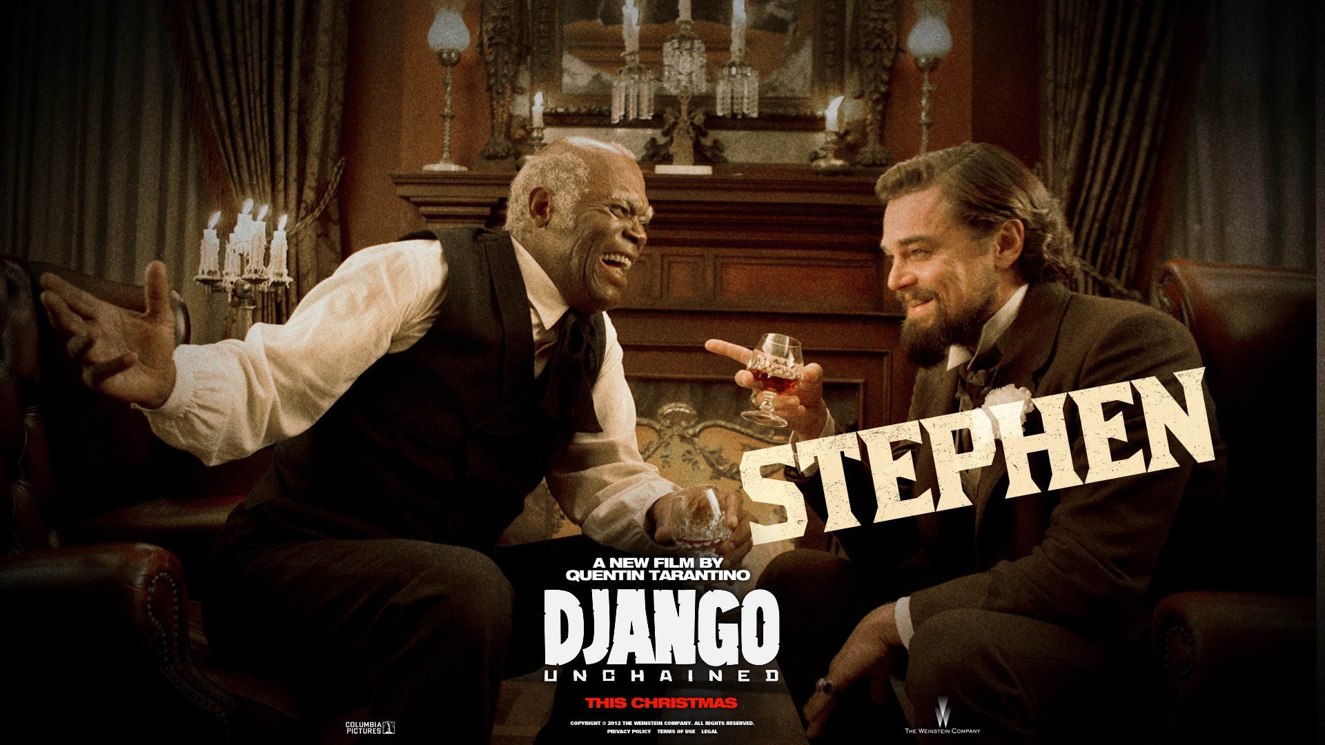 movies, Django Unchained, Leonardo DiCaprio, Samuel L. Jackson Wallpaper