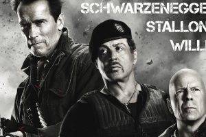 movies, Sylvester Stallone, Bruce Willis, Arnold Schwarzenegger, The Expendables