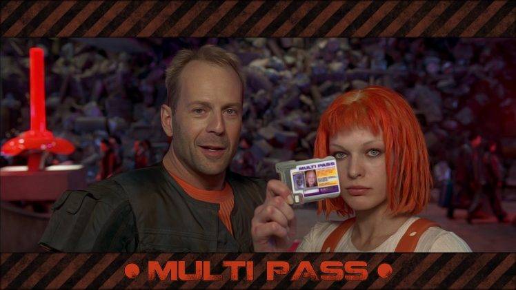 movies, The Fifth Element, Milla Jovovich, Leeloo, Bruce Willis HD Wallpaper Desktop Background