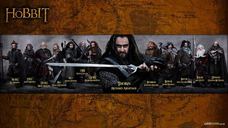 The Hobbit: An Unexpected Journey, Movies, Thorin Oakenshield, Dwarfs HD Wallpaper Desktop Background