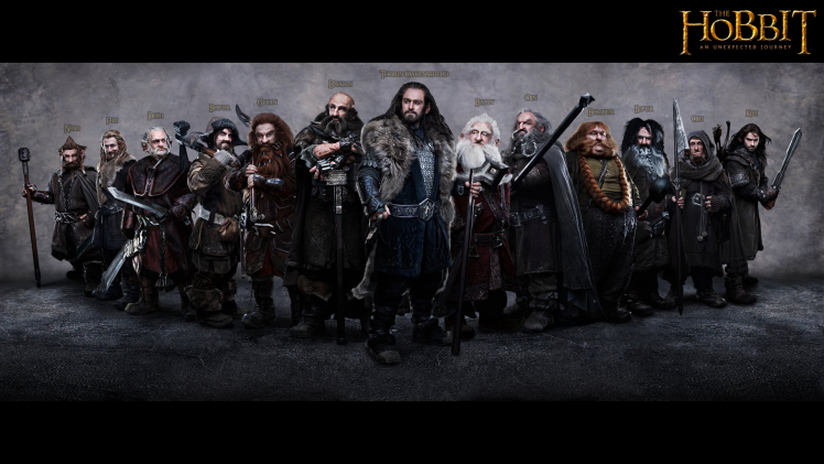 The Hobbit: An Unexpected Journey, Movies, Thorin Oakenshield, Dwarfs HD Wallpaper Desktop Background