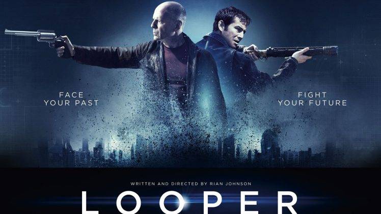 movies, Looper, Bruce Willis, Joseph Gordon Levitt HD Wallpaper Desktop Background