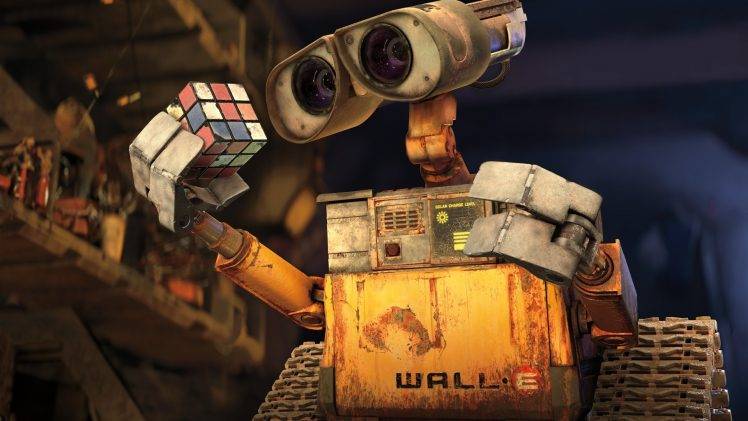 movies, Disney Pixar, WALL·E, Rubiks Cube HD Wallpaper Desktop Background