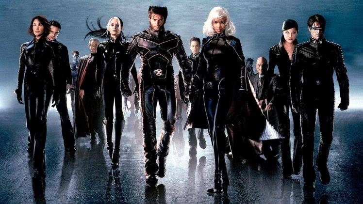 movies, X Men 2, Wolverine, Magneto, Charles Xavier, Mystique, Rogue (character), Storm (character), Lady Deathstrike HD Wallpaper Desktop Background