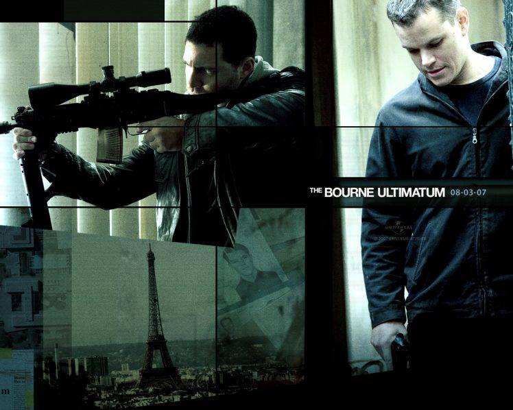 Matt Damon, The Bourne Ultimatum, Movies HD Wallpaper Desktop Background