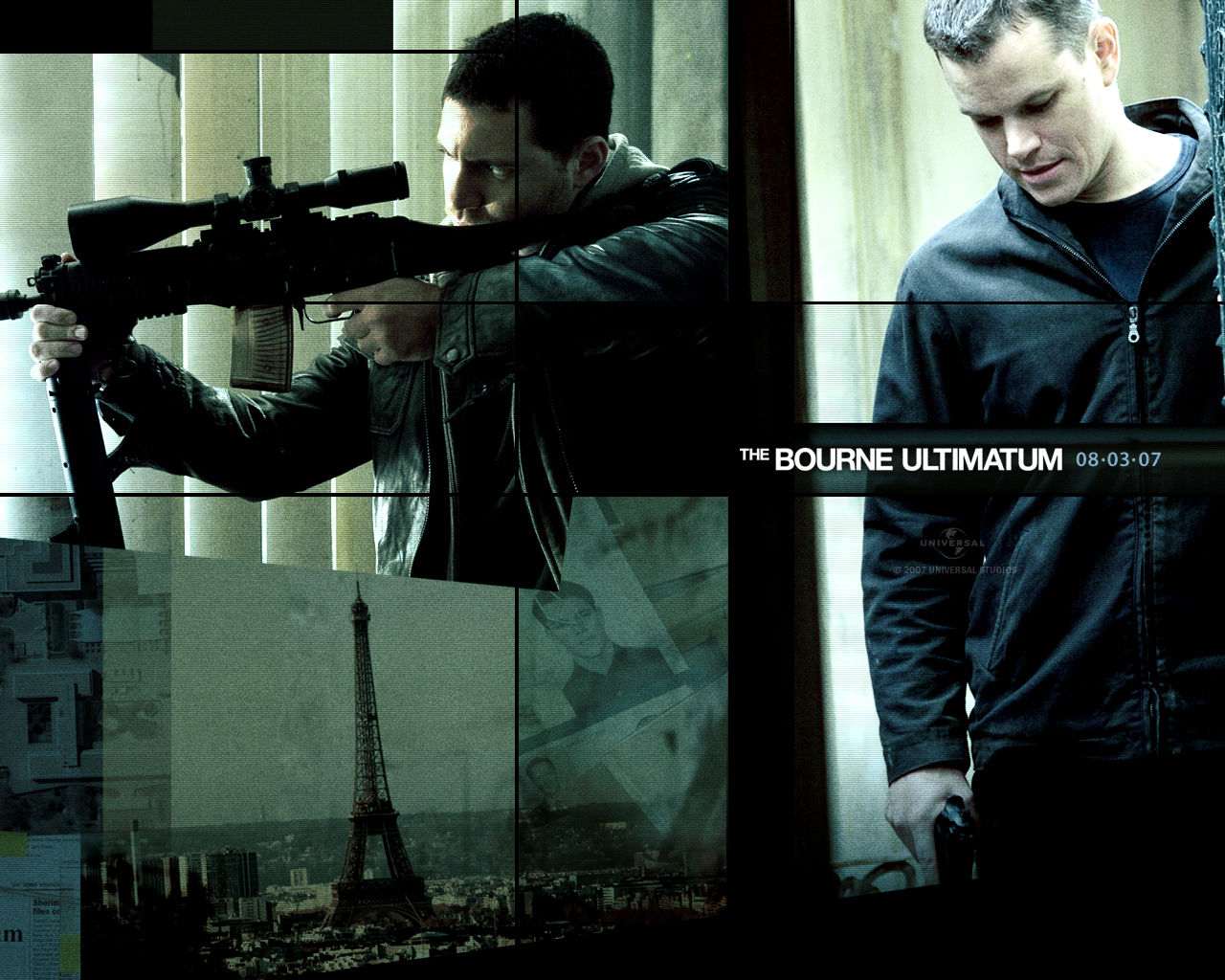 Matt Damon, The Bourne Ultimatum, Movies Wallpaper