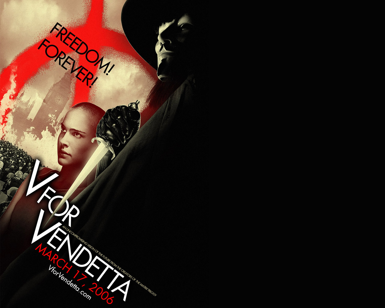 movies, Natalie Portman, V For Vendetta Wallpaper