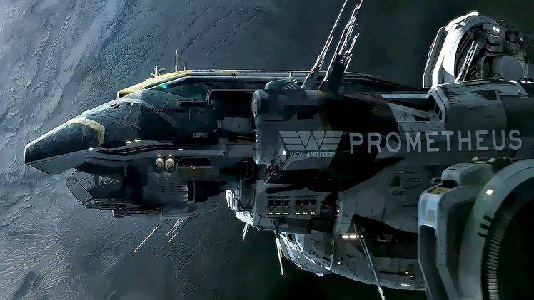 Prometheus (movie), BC 303 Prometheus, Weyland Corporation, Artwork HD Wallpaper Desktop Background