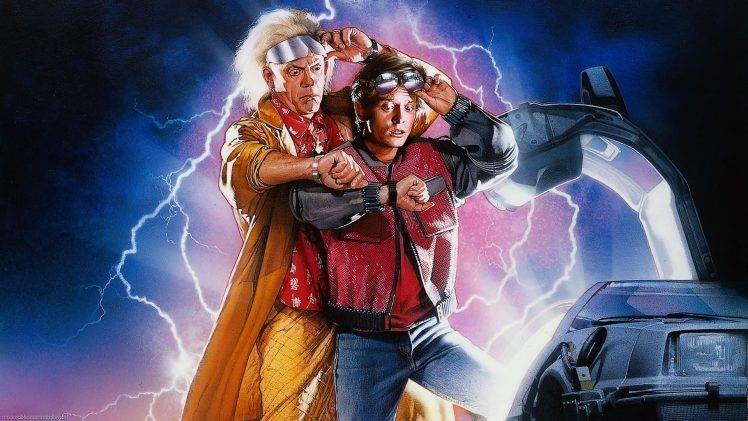 DeLorean, Time Travel, Back To The Future, Michael  J. Fox, Christopher Lloyd, Movies, Lightning, Car HD Wallpaper Desktop Background