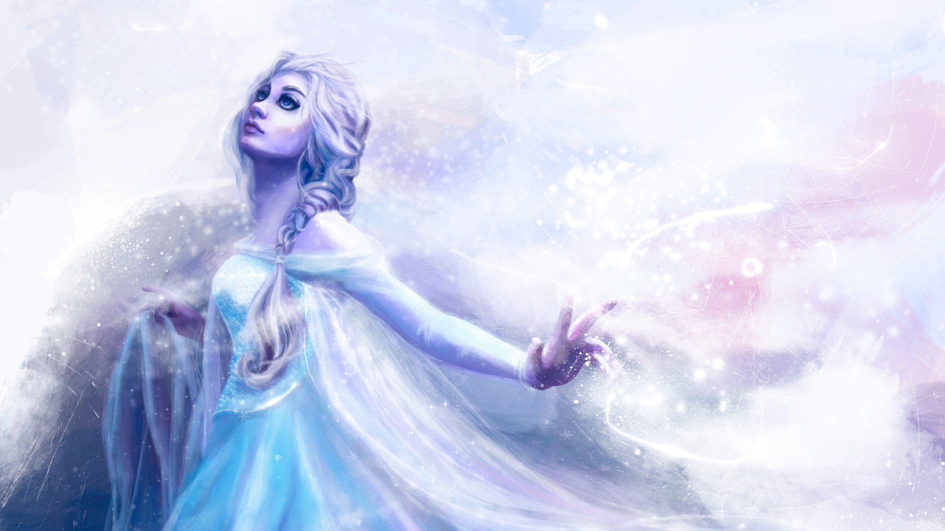 Princess Elsa, Artwork, Frozen (movie), Animated Movies, Movies Wallpaper