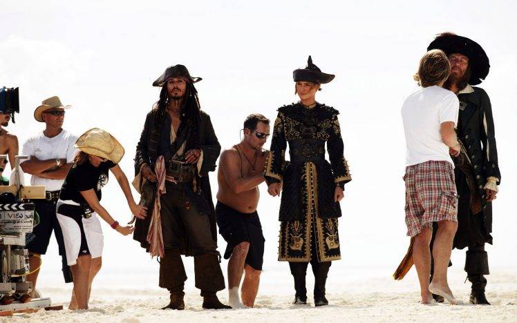 movie Sets, Pirates Of The Caribbean, Johnny Depp, Keira Knightley HD Wallpaper Desktop Background