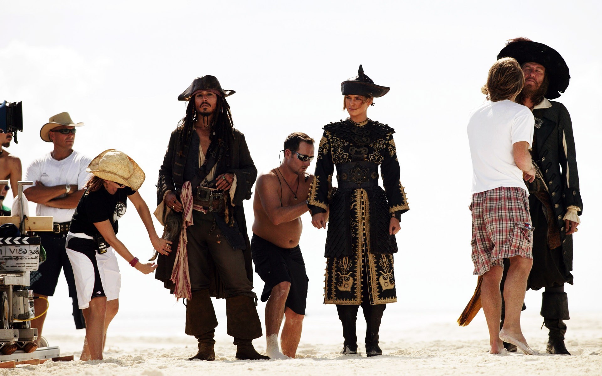movie Sets, Pirates Of The Caribbean, Johnny Depp, Keira Knightley Wallpaper