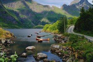 nature, Lake, Norway, Nordlandsbåt