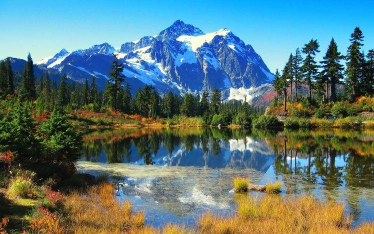 lake, Nature, Mountain HD Wallpaper Desktop Background