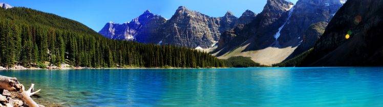 water, Lake, Mountain, Trees, Sky HD Wallpaper Desktop Background