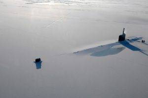 photography, Nature, Ice, Artic Ocean, Nuclear Submarines, USS Annapolis, Submarine, United States Navy