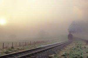 photography, Nature, Train, Mist