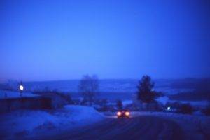 photography, Landscape, Nature, Blue, Winter, Road, Trees, Blurred, Frost