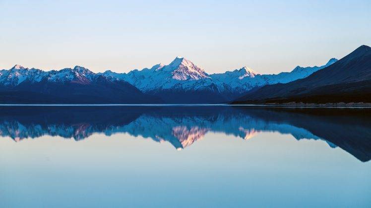 lake, Landscape, Mountain, Reflection, Mount Cook HD Wallpaper Desktop Background