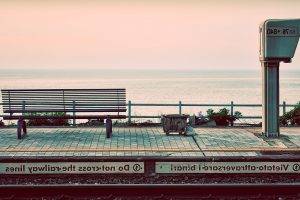photography, Nature, Landscape, Water, Sea, Train Station