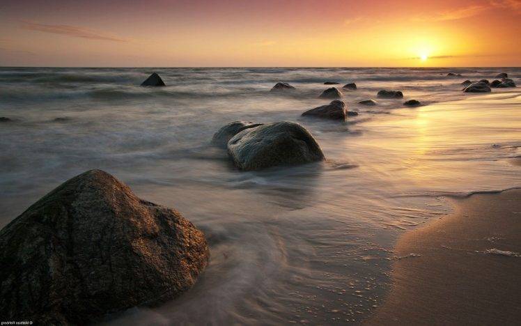 photography, Nature, Landscape, Water, Sea, Beach, Coast, Rock HD Wallpaper Desktop Background