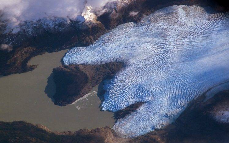 landscape, Nature, Glaciers, Mountain, Fjord, Satellite Imagery, Aerial View, Sea, Snow, Chile HD Wallpaper Desktop Background