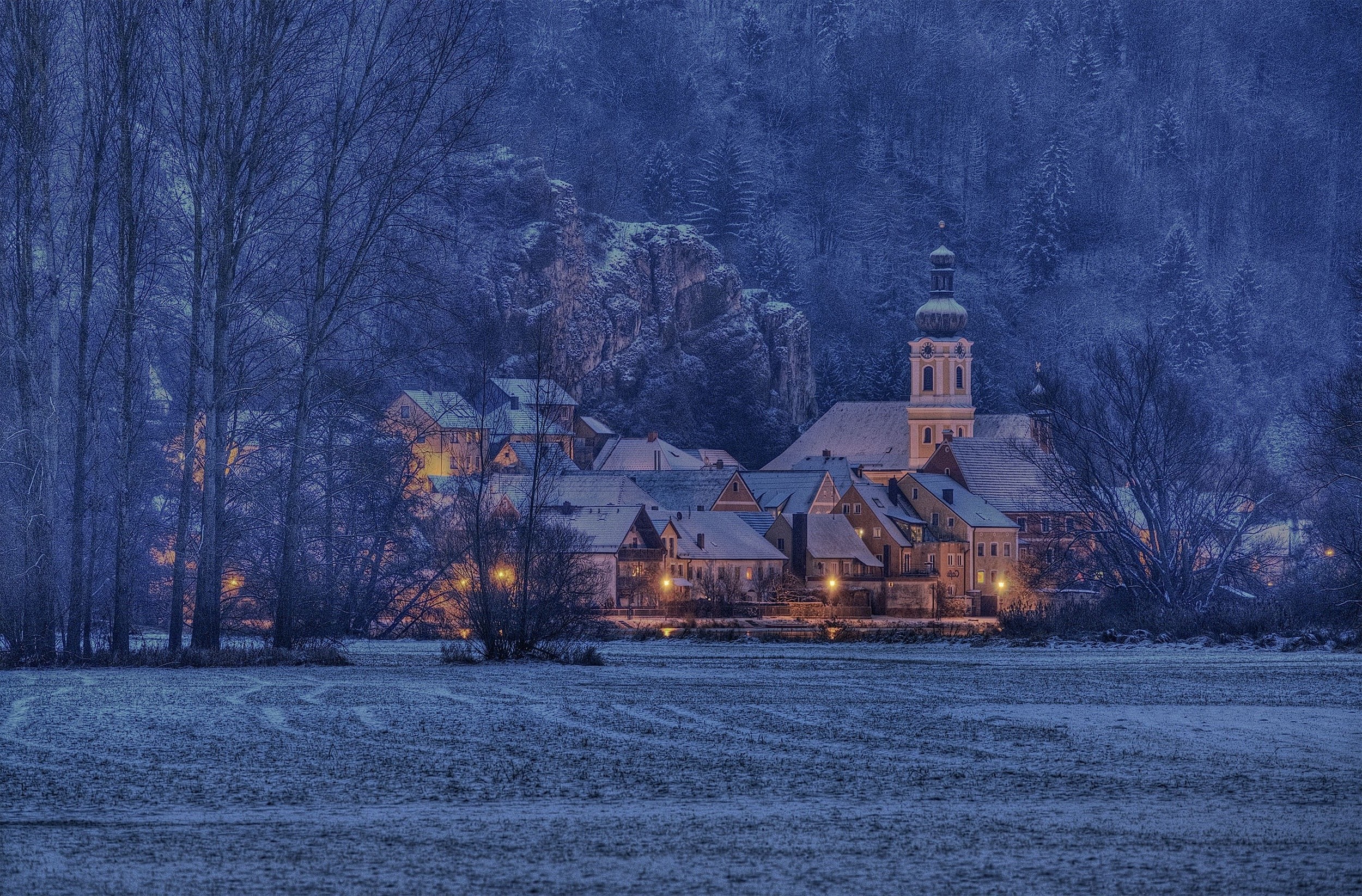 winter, Church, Landscape, Snow, Ice Wallpaper