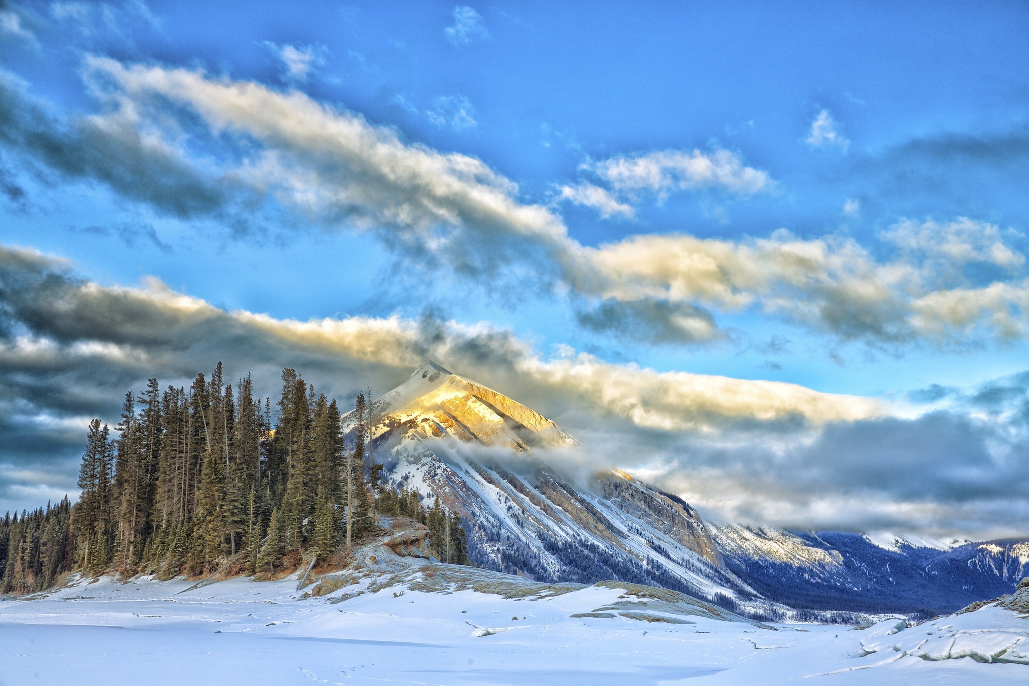mountain, Landscape, Nature, Winter, Snow Wallpaper