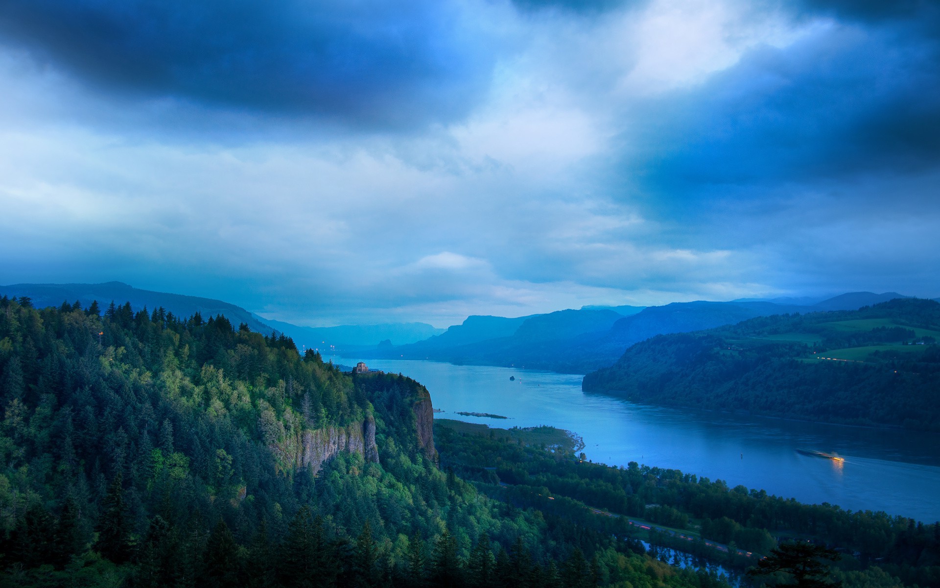 photography, Water, Nature, River, Landscape, Trees, Cliff, Hill, Columbia River Wallpaper