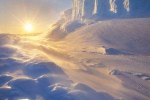 photography, Landscape, Nature, Ice, Arctic, Snow, Sun