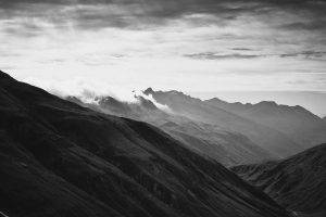 photography, Nature, Landscape, Monochrome, Mountain, Mist