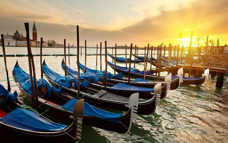 Italy, Landscape, Venice, Boat, Water HD Wallpaper Desktop Background
